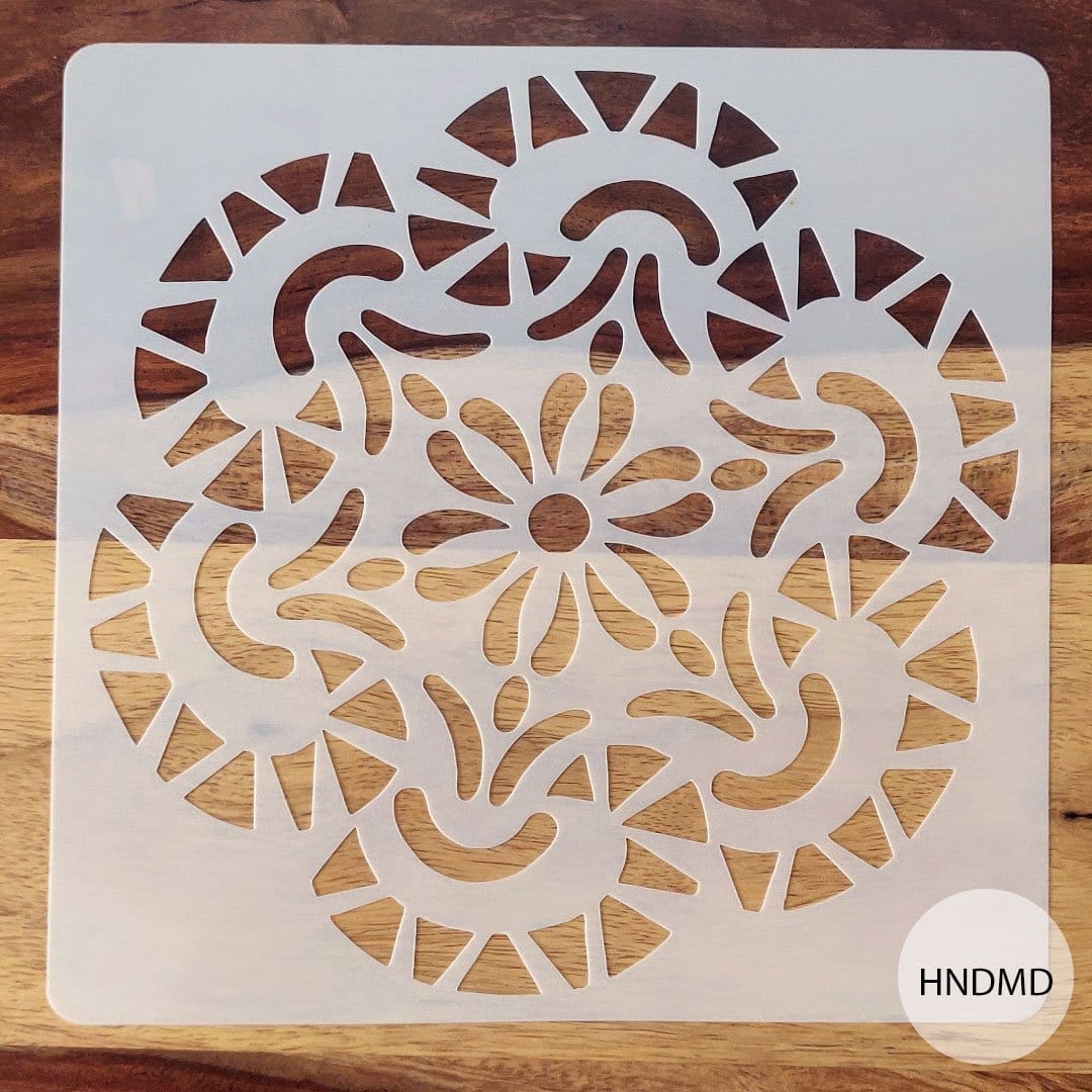 8by8 inch stencil - Design 34 Stencil RAW 1445 34 8by8 inch stencil - Design 34