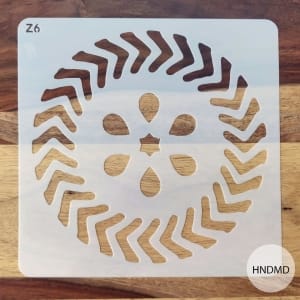 8by8 inch stencil - Design 37