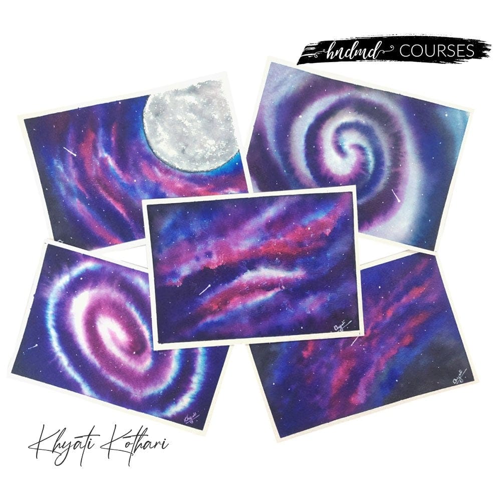 CrafTangles DIY Watercolour Galaxies Kit Watercolor_Galaxies_6