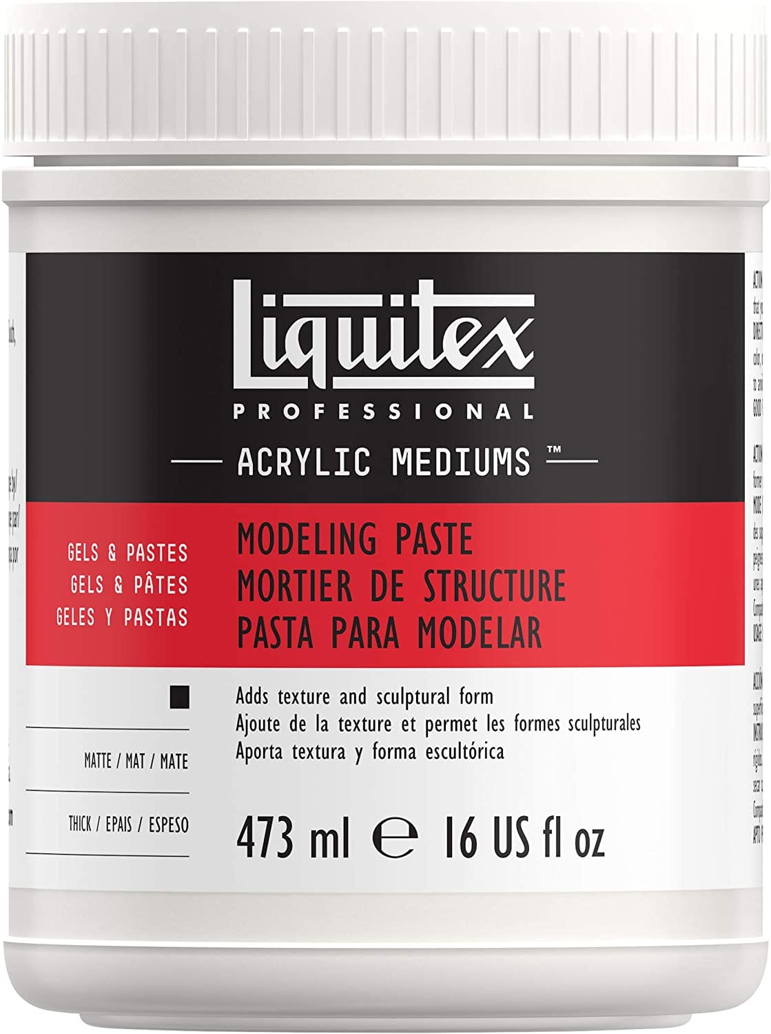 Liquitex Gel Medium Modeling Paste 473ML Liquitex Gel Medium Modeling Paste 473ML