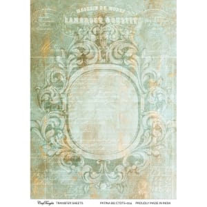 CrafTangles A4 Transfer It Sheets - Patina Background