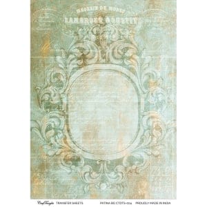 CrafTangles A4 Transfer It Sheets - Patina Background