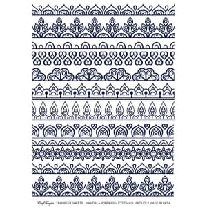 CrafTangles A4 Transfer It Sheets - Mandala Borders 1