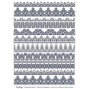 CrafTangles A4 Transfer It Sheets - Mandala Borders 1