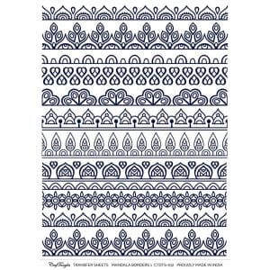 CrafTangles A4 Transfer It Sheets - Mandala Borders 1