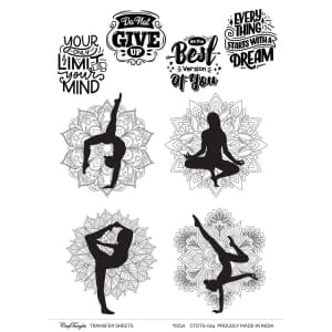 CrafTangles A4 Transfer It Sheets - Yoga