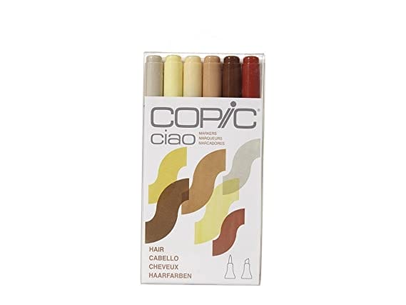 Copic Ciao Markers 6 Piece Set (Hair) Copic Ciao markers hair 6pcs Copic Ciao Markers 6 Piece Set (Hair)
