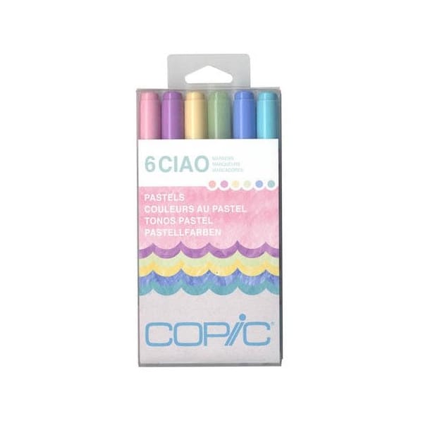 Copic Ciao Markers 6 Piece Set (Pastels)