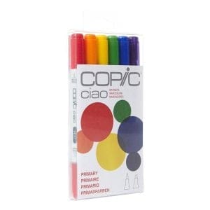 Copic Ciao Markers 6 Piece Set (Primary)