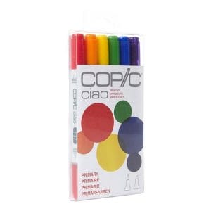 Copic Ciao Markers 6 Piece Set (Primary)