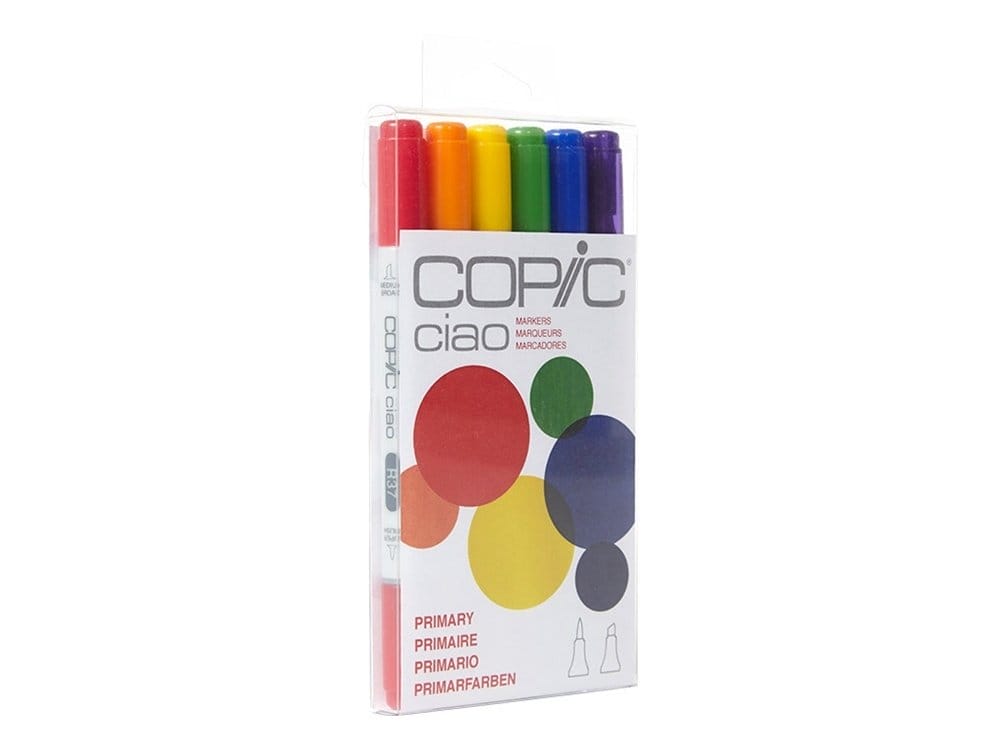 Copic Ciao Markers 6 Piece Set (Primary) Copic Ciao markers primary6pcs Copic Ciao Markers 6 Piece Set (Primary)