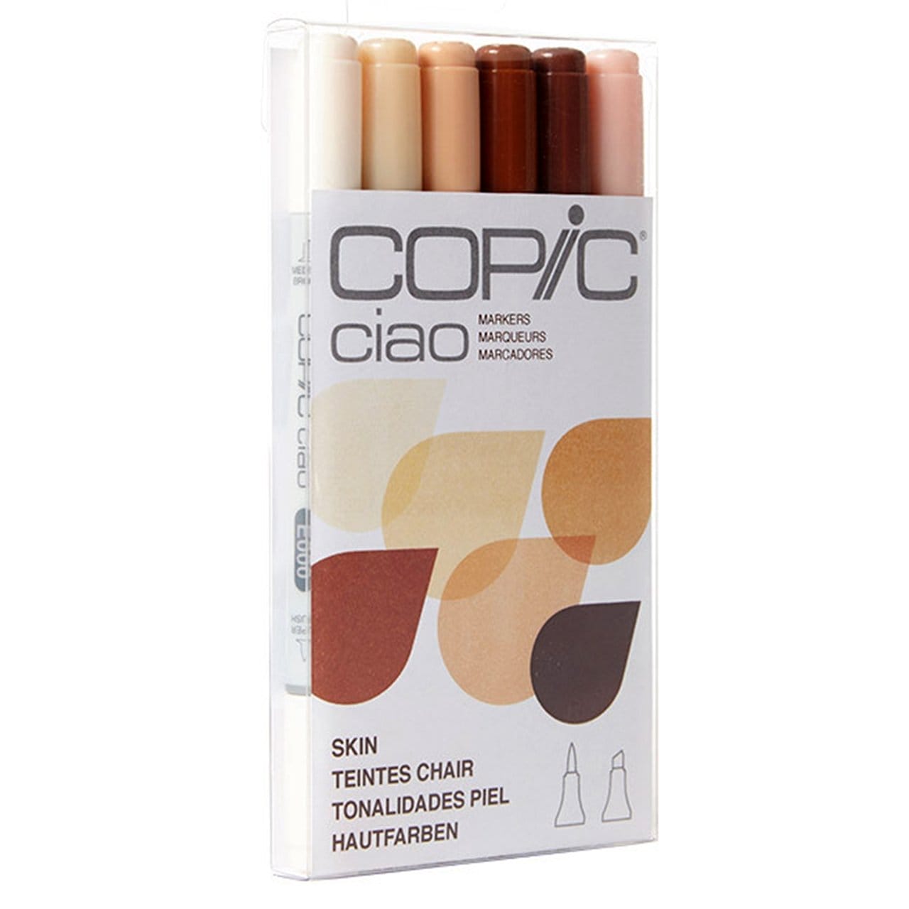 Copic Ciao Markers 6 Piece Set (Skin/Portrait) Copic Ciao markers skin 6pcs Copic Ciao Markers 6 Piece Set (Skin/Portrait)