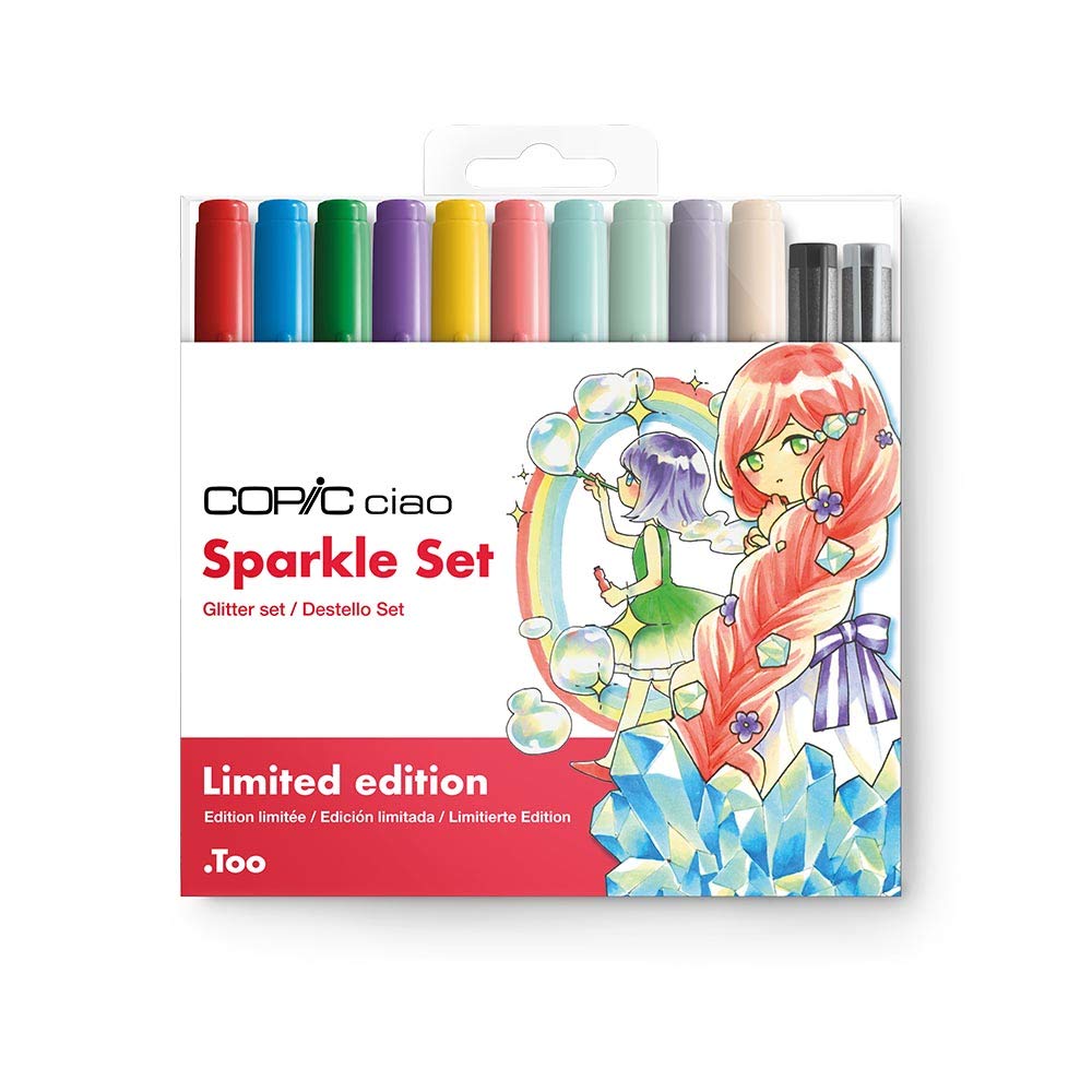Copic Ciao Markers 10 Piece Sparkle Set Copic ciao sparkle marker set Copic Ciao Markers 10 Piece Sparkle Set
