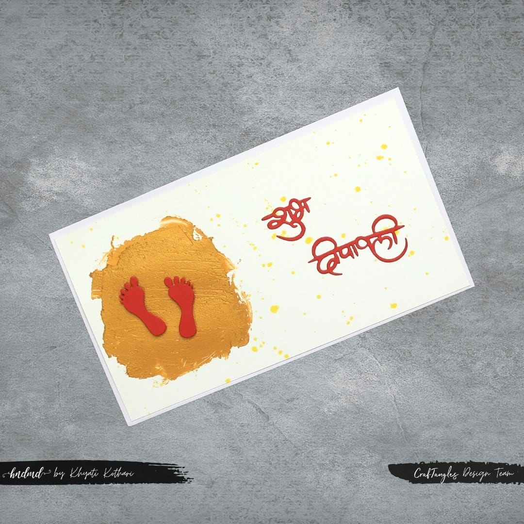 CrafTangles mixed media essentials - Texture Paste - Clear (Gloss) (120 ml) CrafTangles Steel Dies Happy Diwali 5 CrafTangles_Steel_Dies_Happy_Diwali_5