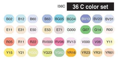 Copic Ciao 36 pc Set - C copic ciao markers set of 36 C 1 copic_ciao_markers_set_of_36_C_1