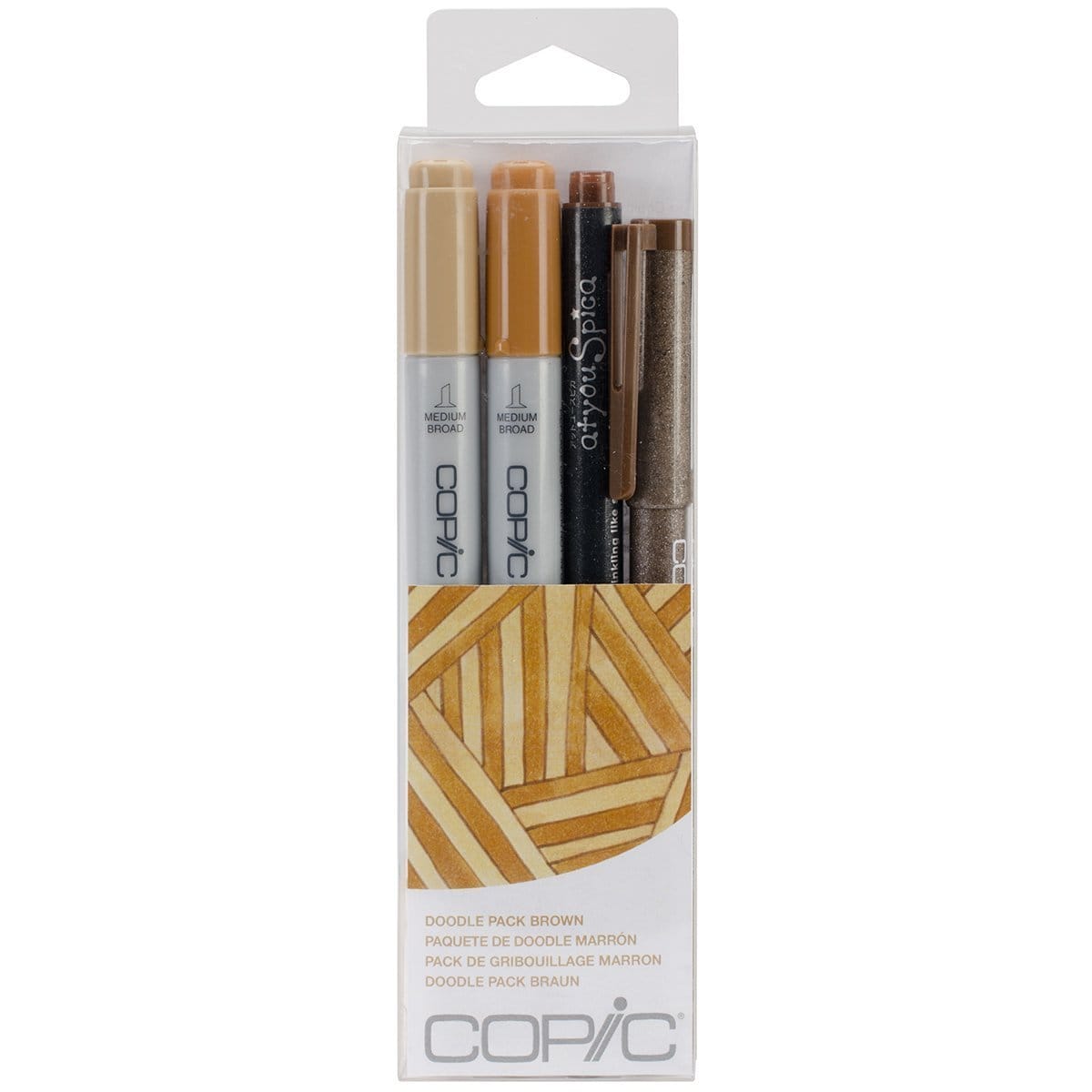Copic Marker Doodle Pack, Brown copic doodle kit Brown setof 4 Copic Marker Doodle Pack, Brown