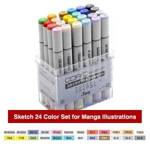 COPIC Sketch Marker Set of 24 Manga
