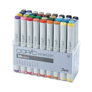 Copic Sketch Marker Set of 36 Colors