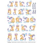CrafTangles A4 Transfer It Sheets - Birthday Unicorns