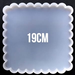 Scalloped Sqaure Silicone Mould