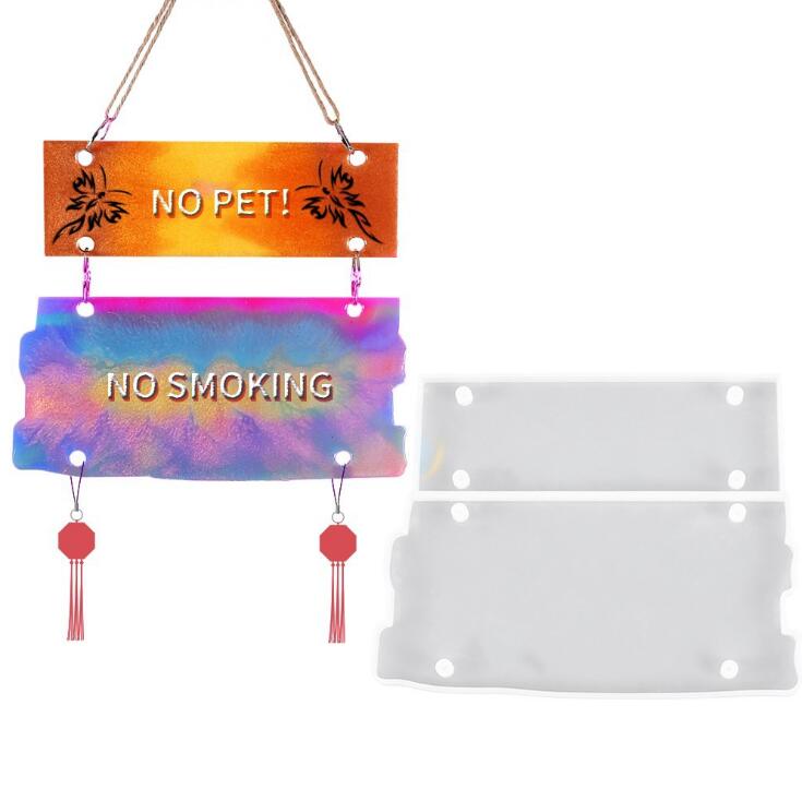 Door name plate Silicone Clay Mould - Design 1 RAWS 218 doorplate silicone mould Door name plate Silicone Clay Mould - Design 1