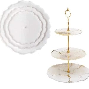 3 Tier Circular Resin Silicone Mould (Cake Stand)