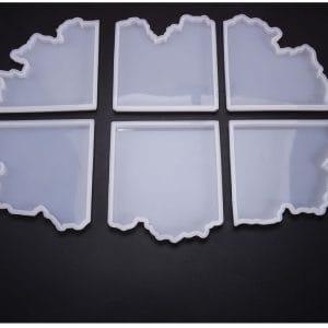 Agate Shaped Coaster Moulds (Set of 6 pcs)