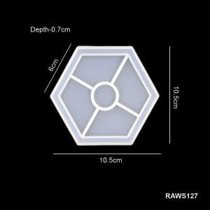 Hexagon Shaped Coaster Mould