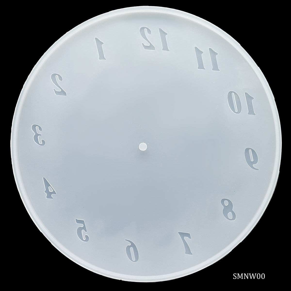 10 inch Number Clock Silicone Clay Mould SMNW00 number clock 10inch mould 10 inch Number Clock Silicone Clay Mould