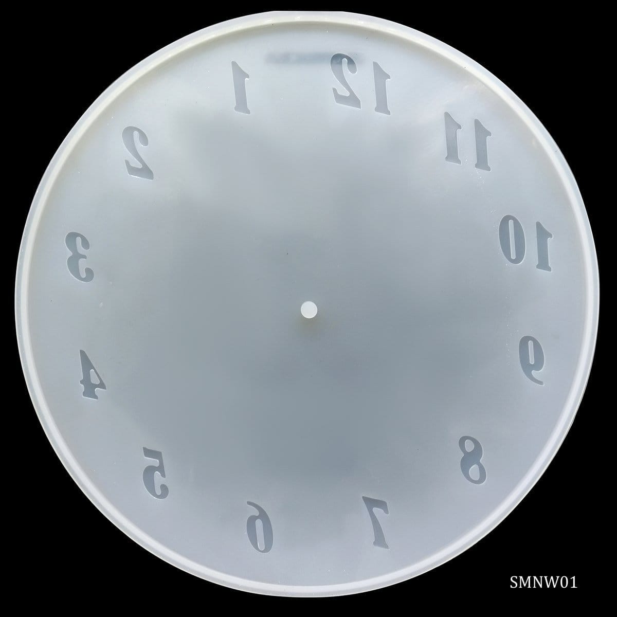 12 inch Number Clock Silicone Clay Mould SMNW01 number clock 12inch mould 12 inch Number Clock Silicone Clay Mould