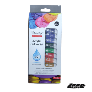 Chivalry Acrylic Colour Tube Set - 12 Tubes
