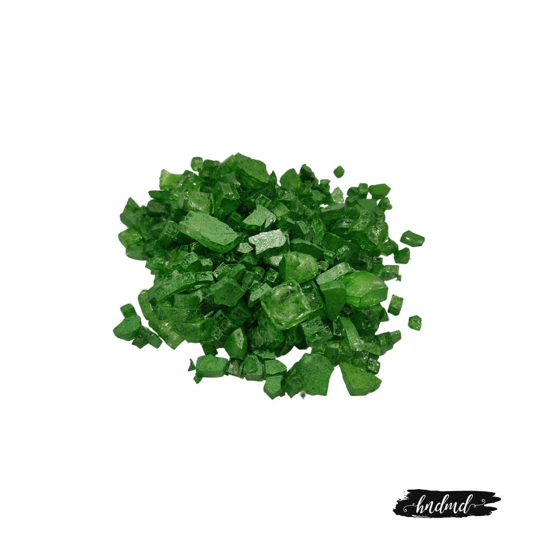 Craft Glass Resin Stones - Metallic Green