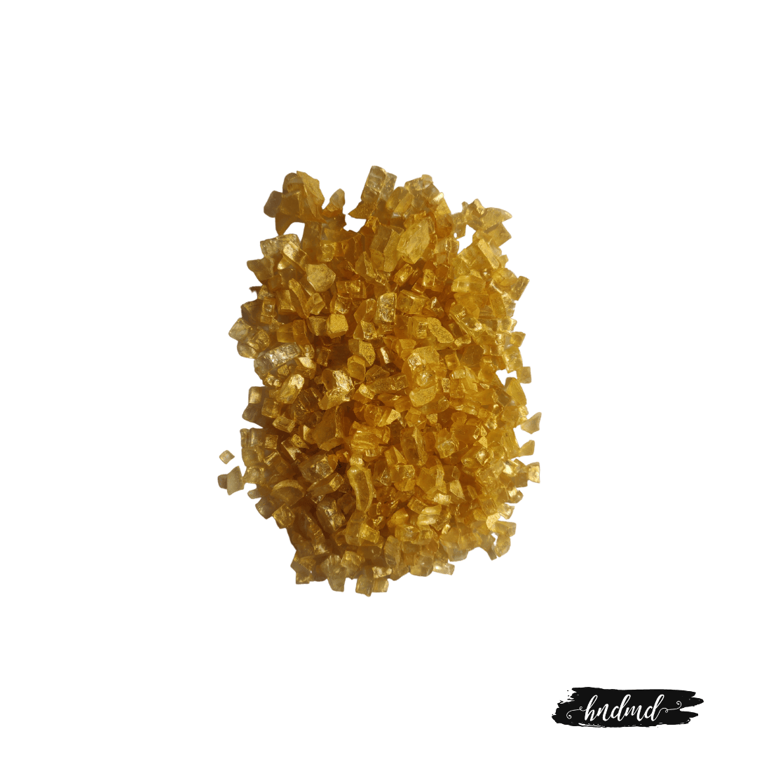 Craft Glass Resin Stones - Golden