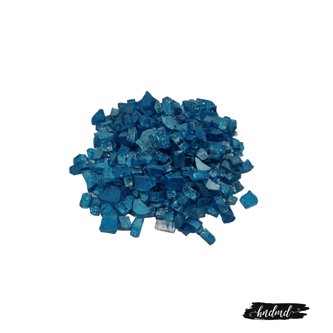 Craft Glass Resin Stones - Metallic Blue