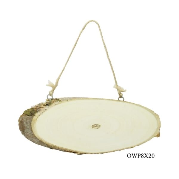Natural Oval Wood Plate (OWP8X20)