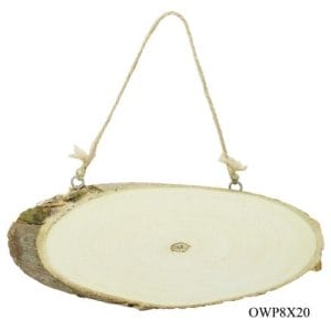 Natural Oval Wood Plate (OWP8X20)