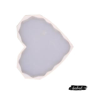 Faceted Heart Shaped Coaster Mould