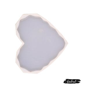 Faceted Heart Shaped Coaster Mould