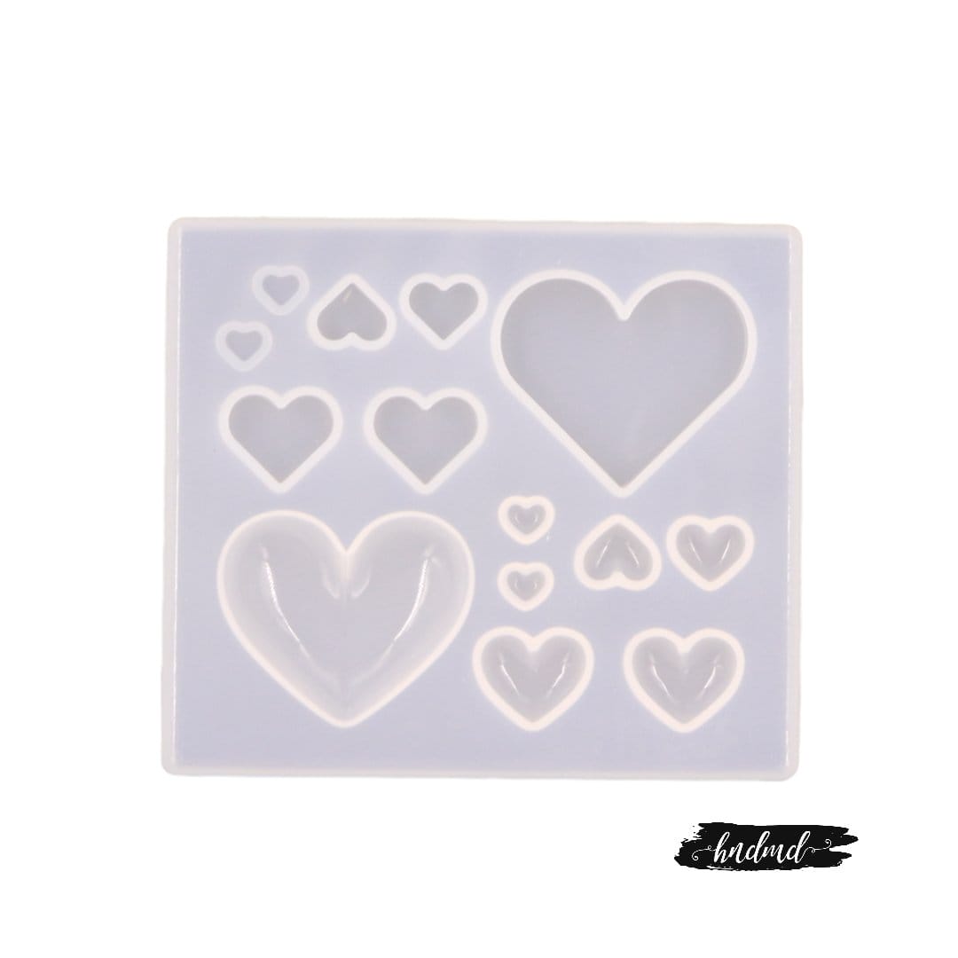 Lots of Hearts SIlicone Mould RAWS 192 Mould Lots of Hearts SIlicone Mould