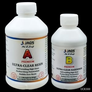 Jags Epoxy Ultra Clear Resin and Hardener (300 gms)