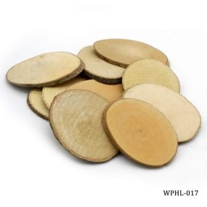 Natural Oval Wood Plate Medium 10 pcs (WPHL-017)