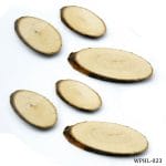 Natural Oval Wood Plate Medium 6 pcs (WPHL-023)