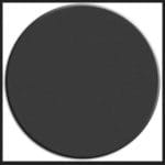 Black Stretched Canvas  - 4 inch Circle