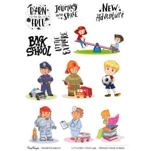 CrafTangles A4 Transfer It Sheets - Little Boy