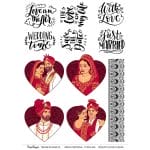 CrafTangles A4 Transfer It Sheets - Indian Wedding