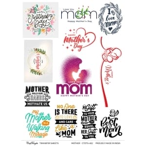 CrafTangles A4 Transfer It Sheets - Mother