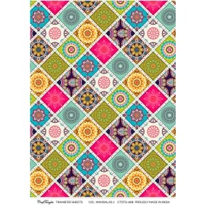CrafTangles A4 Transfer It Sheets - Colourful Mandalas 2