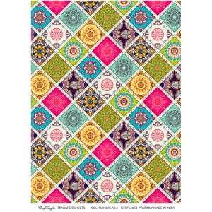 CrafTangles A4 Transfer It Sheets - Colourful Mandalas 2