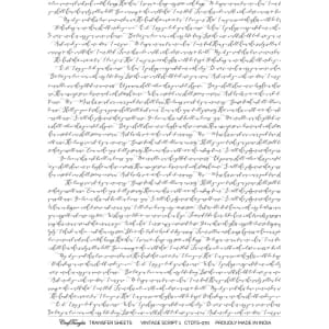 CrafTangles A4 Transfer It Sheets - Vintage Script 1
