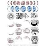 CrafTangles A4 Transfer It Sheets - Phases of Moon